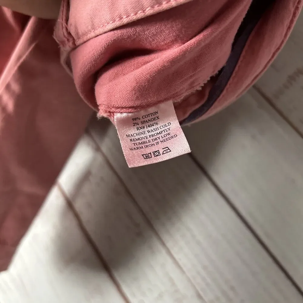 Faherty Shorts Mens Chino Sz 40 Light Red Pink 9.5